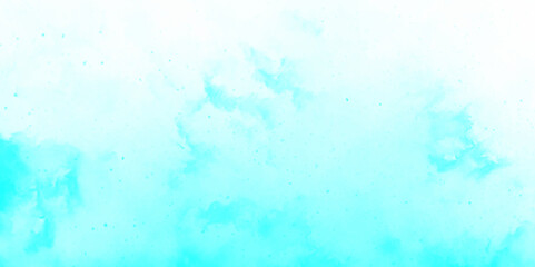 Abstract light blue watercolor cloudiness, mist, or smog background. light blue sky with white background and blurred pattern. Vivid textured aquarelle painted art design background.	
