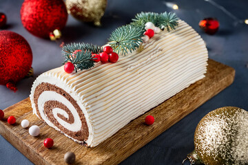 Fototapeta premium Bûche de Noël