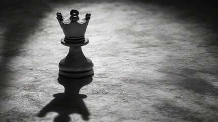 Chess pawn casting a shadow shaped like a crown