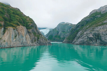 Obraz premium Glacier bay cruise Alaska nature landscape 