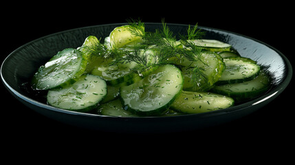 Obraz premium A refreshing cucumber salad