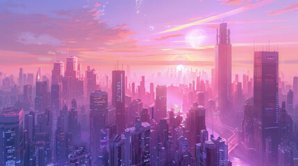 Fototapeta premium future city