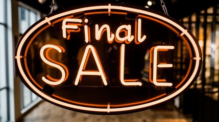 a final sale sign
