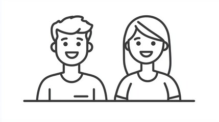 Happy Customer Support Agents Vector Illustration