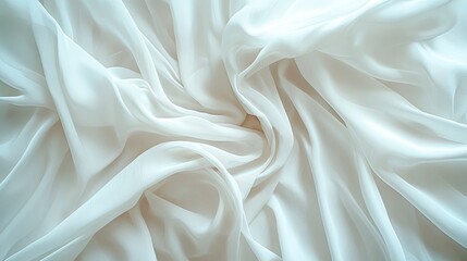 Obraz premium Soft White Fabric Perfect for Studio Photography