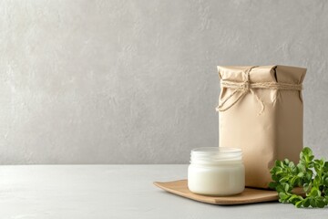 Natural Skincare Products with Simple Packaging