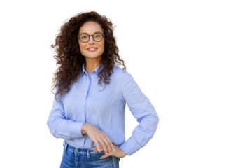 Latina businesswoman ready to take on new challenges