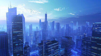 Obraz premium futuristic city