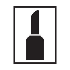 Lipstick icon vector. Lipstick icon on White background. vector illustration