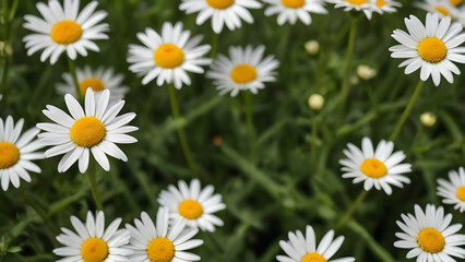 Fototapeta premium daisies in the grass Blühende Buschwindröschen, Anemone nemorosa