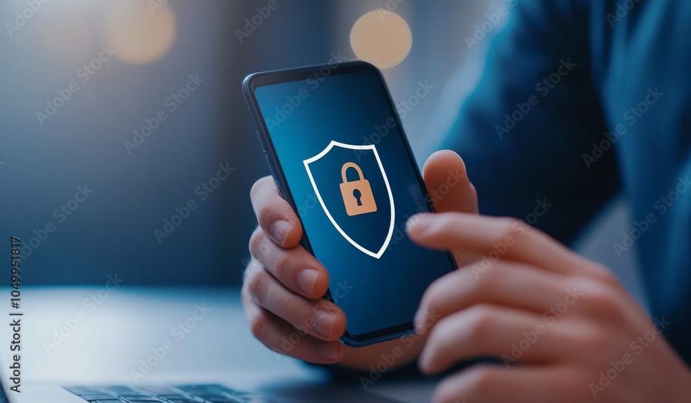 Poster enhancing mobile security essential practices for protecting your device and data