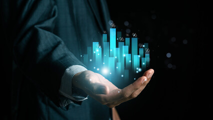 ROI, Return on Investment concept. Interest rate and dividend concept, personal investment , return...