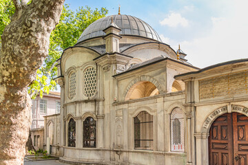 Shah sultan tomb next to the Zal Mahmud Pasha Mosque in Istanbul. 