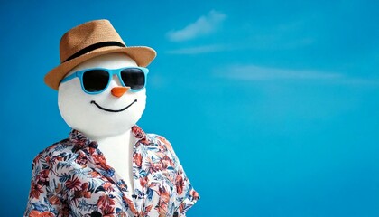 Winter on Vacation Sun-Kissed Snowman