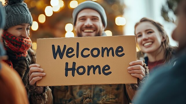 Joyful Reunion with Loved Ones at Home