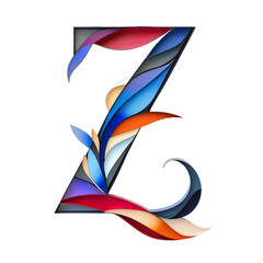 Obraz premium Colorful Abstract Letter 