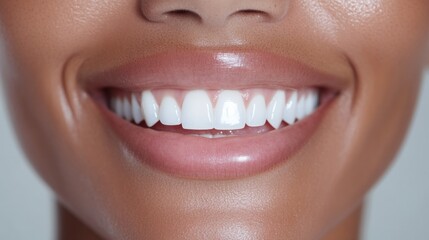 beautiful woman with happy smile showing a before normal teeth and after of super white and shiny yet natural teeth 