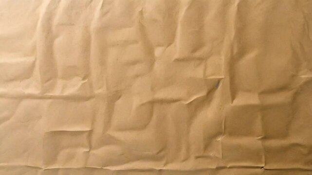 A wrinkled, textured surface resembling brown kraft paper.