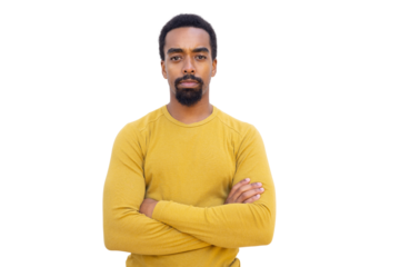 Successful young businessman with a focused gaze