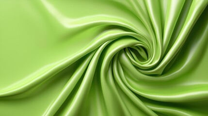 Obraz premium A green fabric with a spiral design
