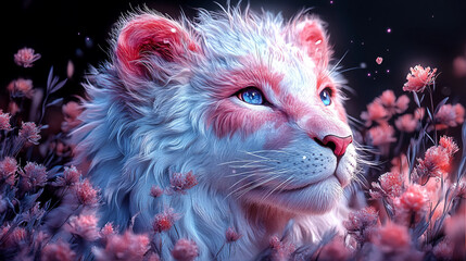 cat in the snow
