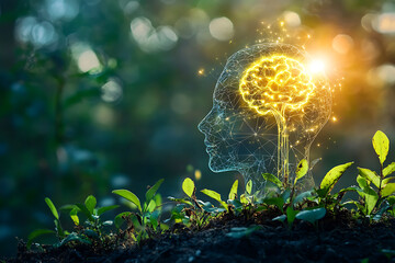 An inspiring concept illustrating how growth mindsets drive personal and professional success