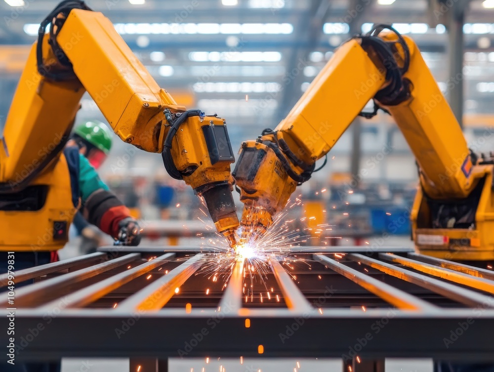 Poster advanced robotics in industrial assembly line