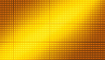 Fototapeta premium Dots halftone yellow orange color pattern gradient texture background isolated with white highlights, png