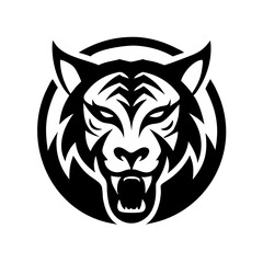 Majestic Tiger Head Logo for Branding and Mascot Use