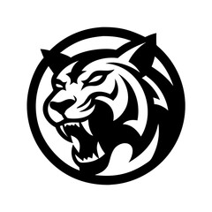Majestic Tiger Head Logo for Branding and Mascot Use