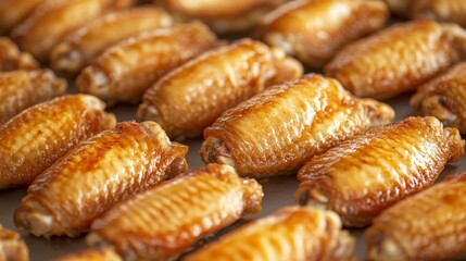 Elegant Chicken Wings Presentation with Natural Background