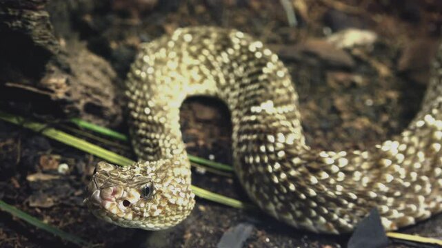 The eastern diamondback rattlesnake (Crotalus adamanteus)