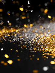 Naklejka premium Sparkling confetti,