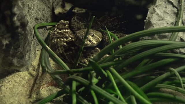 The eastern diamondback rattlesnake (Crotalus adamanteus)