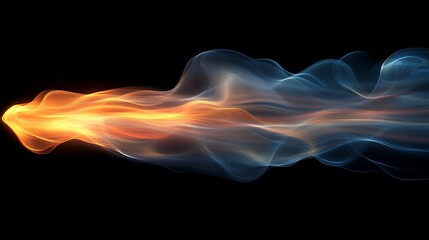 Obraz premium Abstract flowing waves of light in vibrant colors.