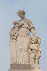 Fototapeta premium Friedhof, Grabstein, Statue