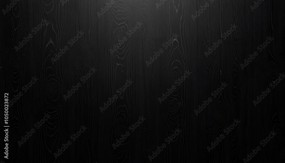 Wall mural seamless black stained wood texture with realistic patterns and soft lighting in high resolution