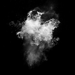 Obraz premium Abstract Smoke Element: Swirling, Ethereal Vapors Creating Dynamic Shapes and Flowing Motion