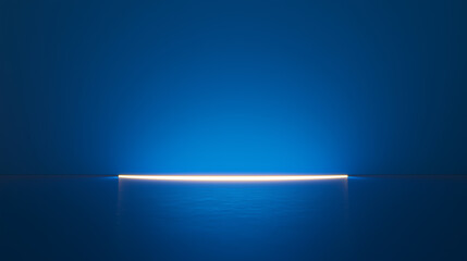 Light table on blue background