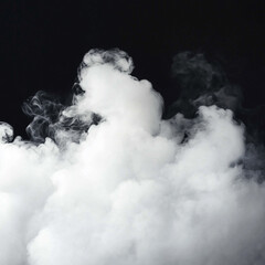 Abstract Smoke Element: Swirling, Ethereal Vapors Creating Dynamic Shapes and Flowing Motion