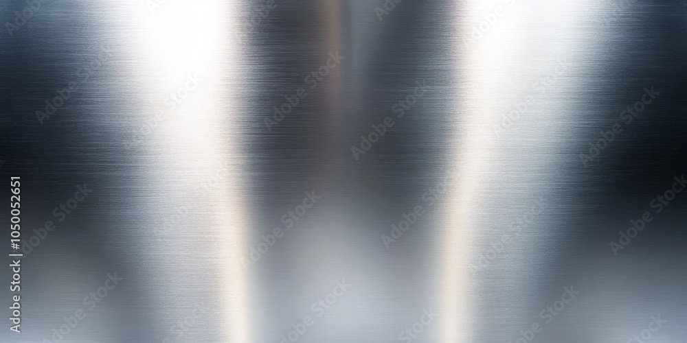 Poster this image showcases a brushed metallic silver texture, featuring a smooth, highly reflective surfac