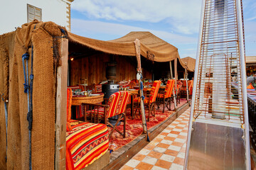 traditional Moroccan style restaurant 