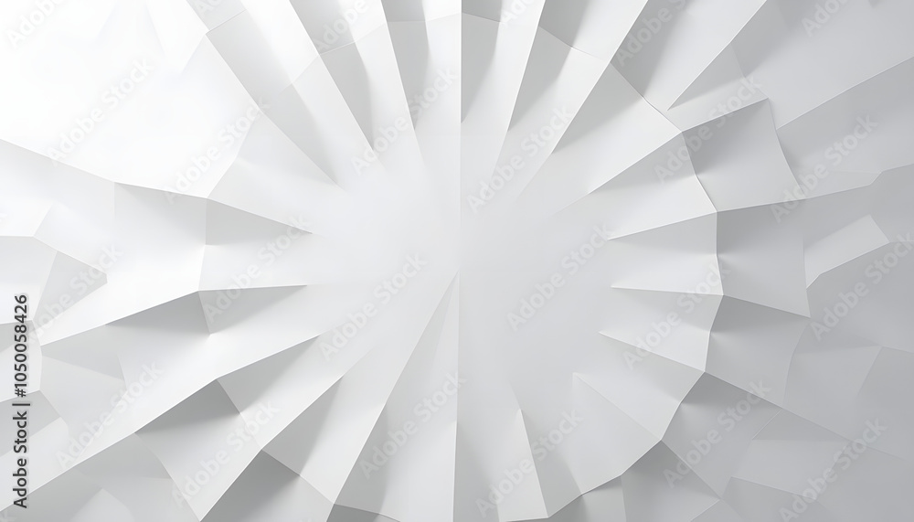 Wall mural rotated abstract offset large white polygon geometrical quarter circle pattern background wallpaper 