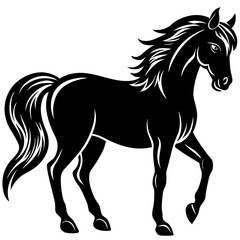 Horse vector silhouette 