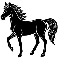 Obraz premium Horse vector silhouette 