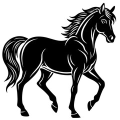 Horse vector silhouette 
