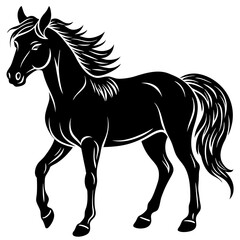 Horse vector silhouette 