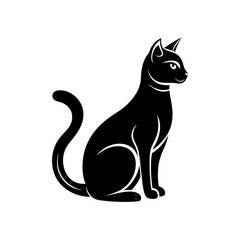 Cat vector silhouette 