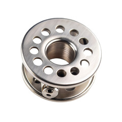 Bobbin case threading isolated on transparent background