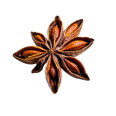 various spices on a transparent background